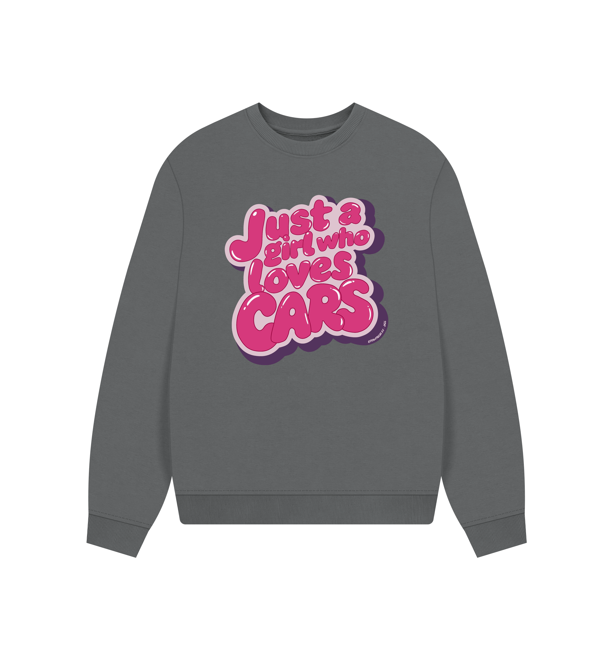Slate Grey Printed Sweater Front