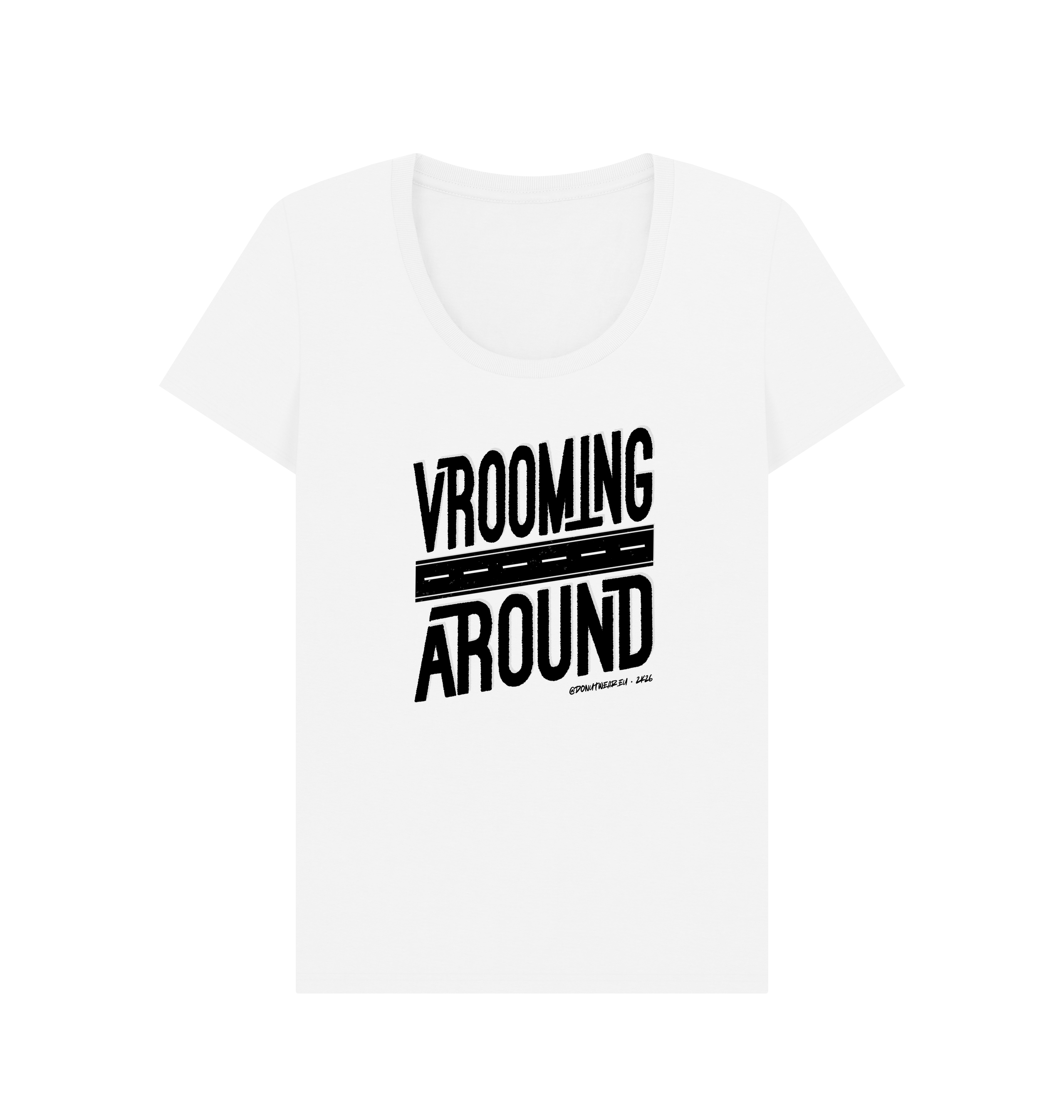 White Printed T-shirt Front