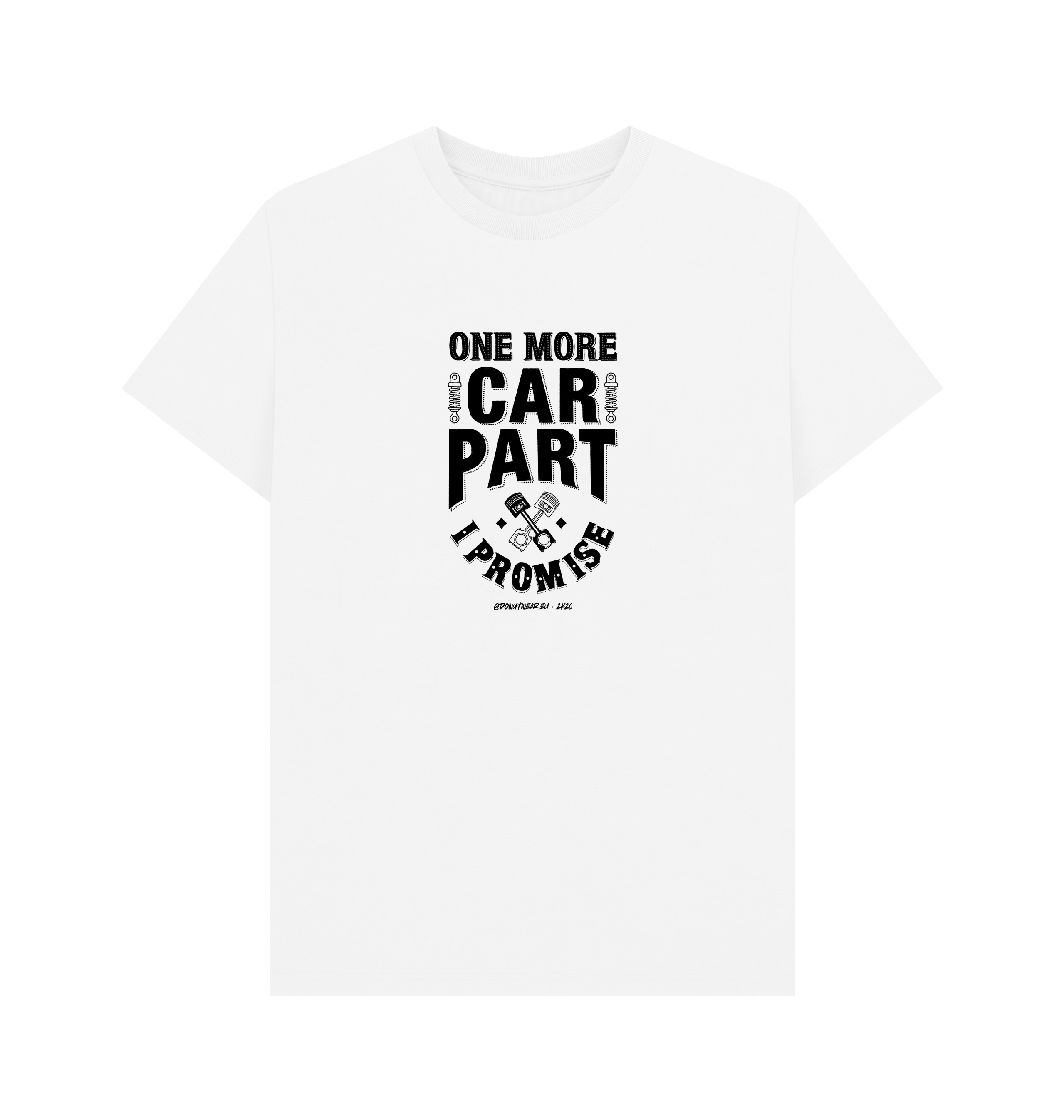 White Printed T-shirt Front