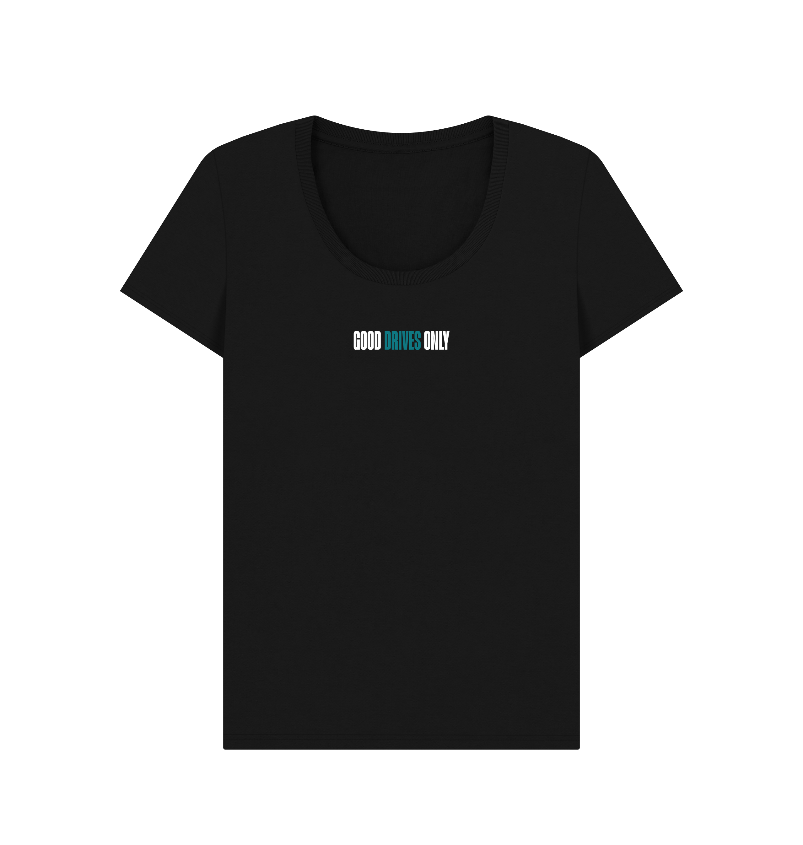 Black Printed T-shirt Front