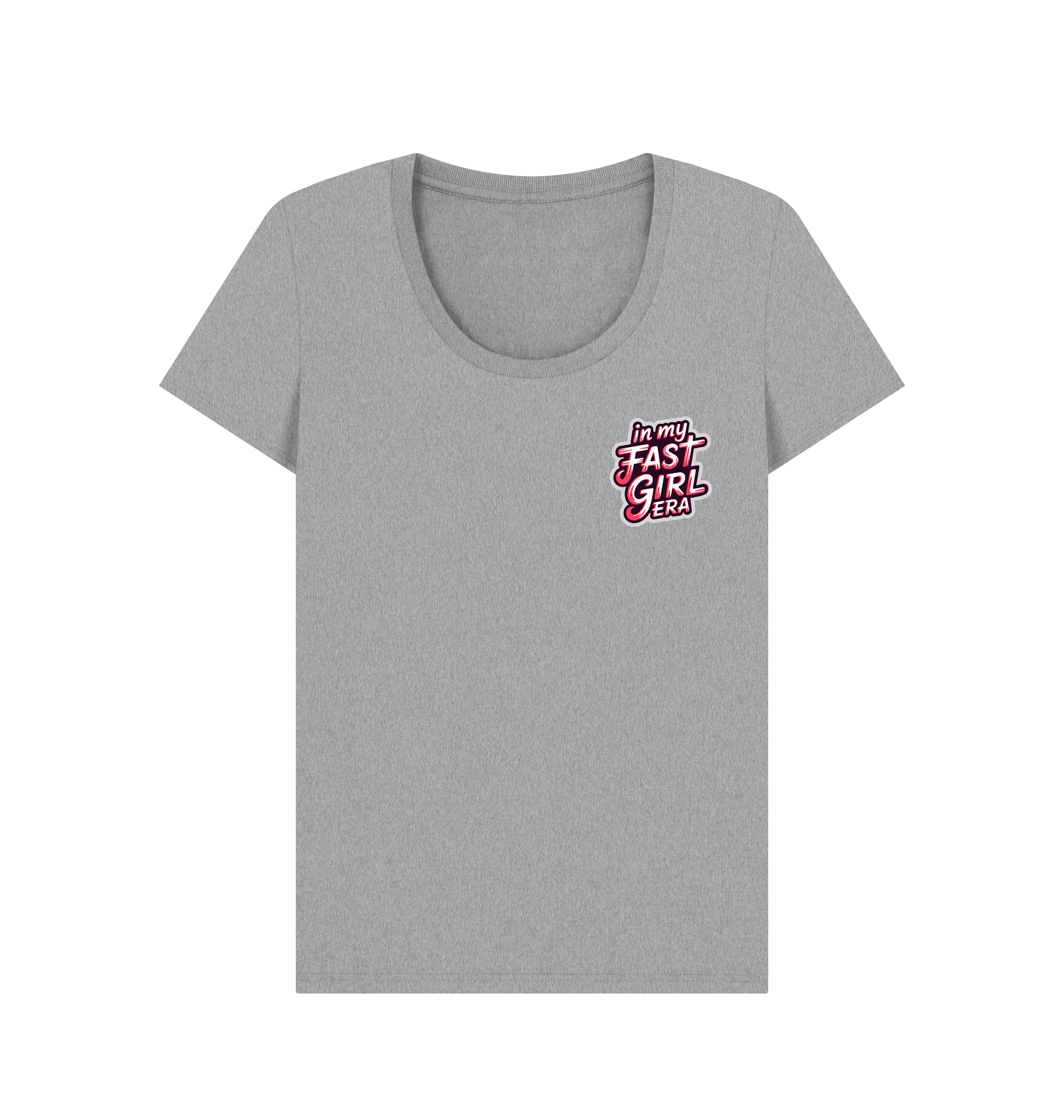 Athletic Grey Printed T-shirt Front