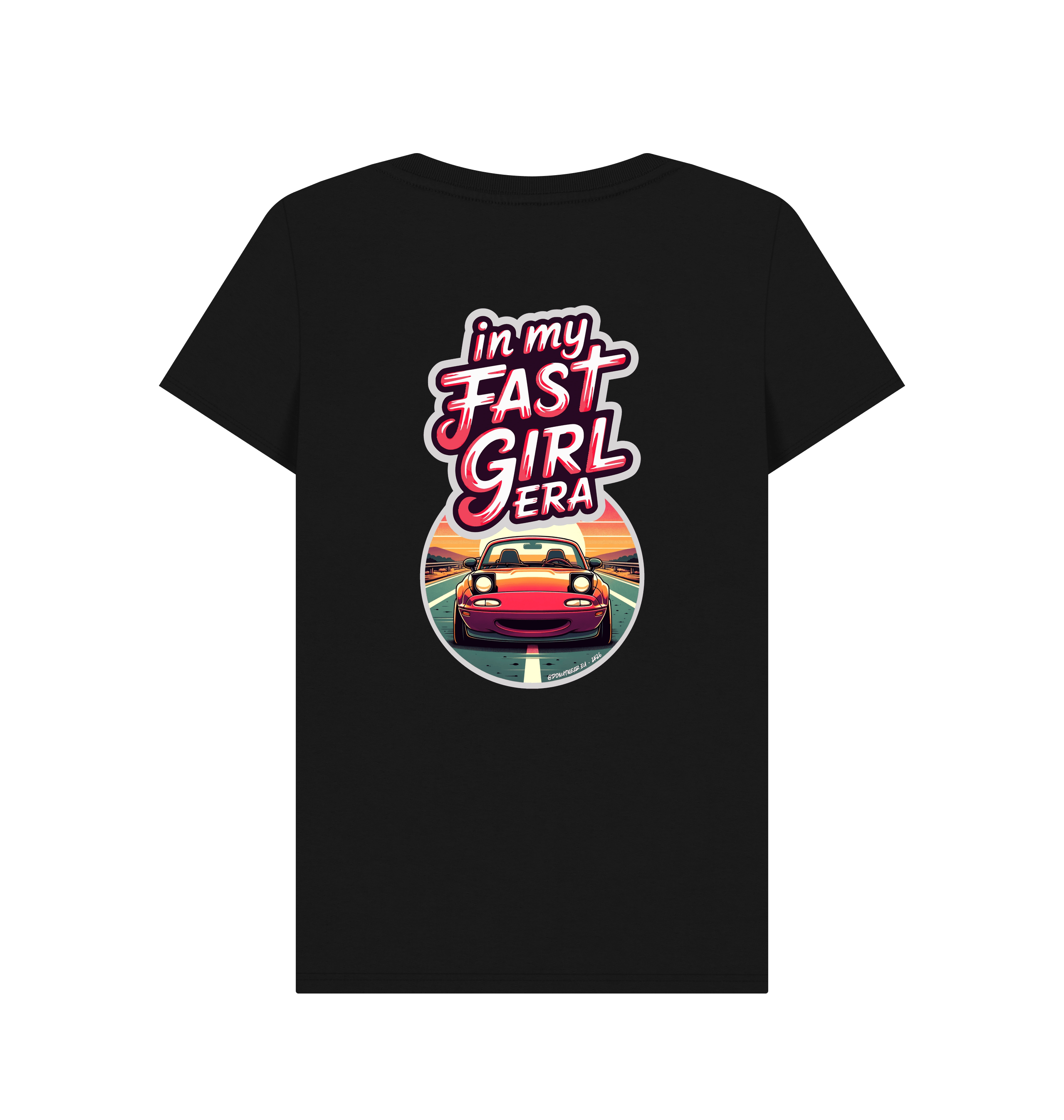 Black Printed T-shirt Back