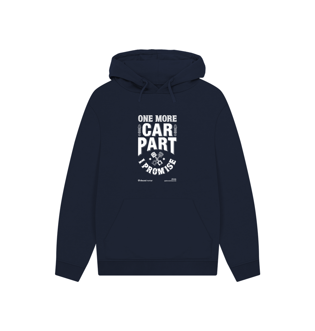 Navy Printed Hoody