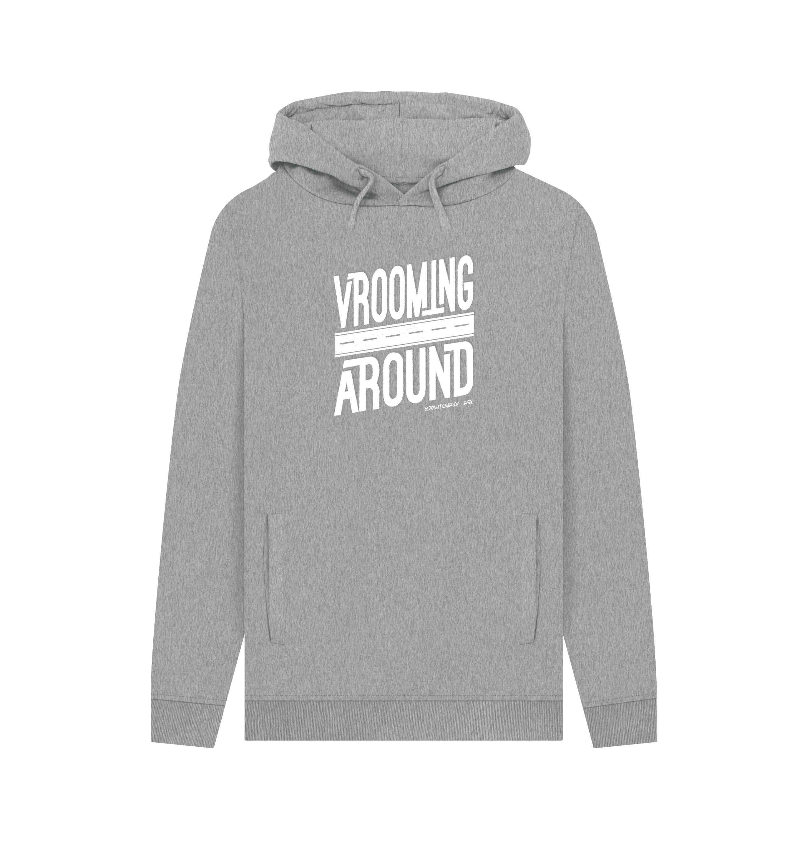 Light Heather Printed Hoody Front