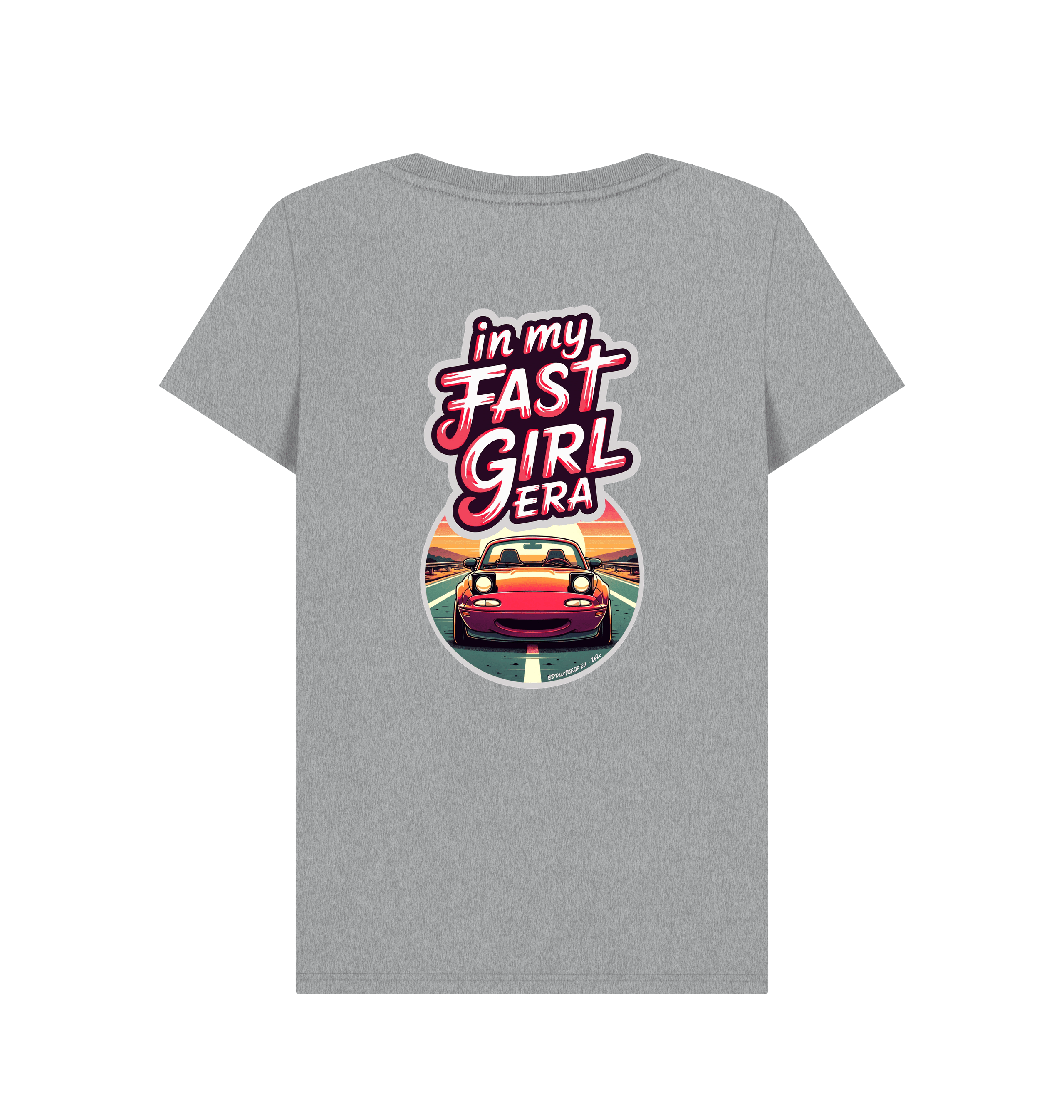 Athletic Grey Printed T-shirt Back