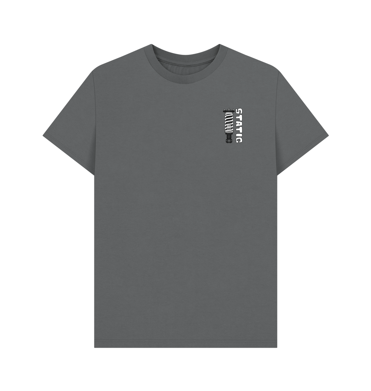 Slate Grey Printed T-shirt Front