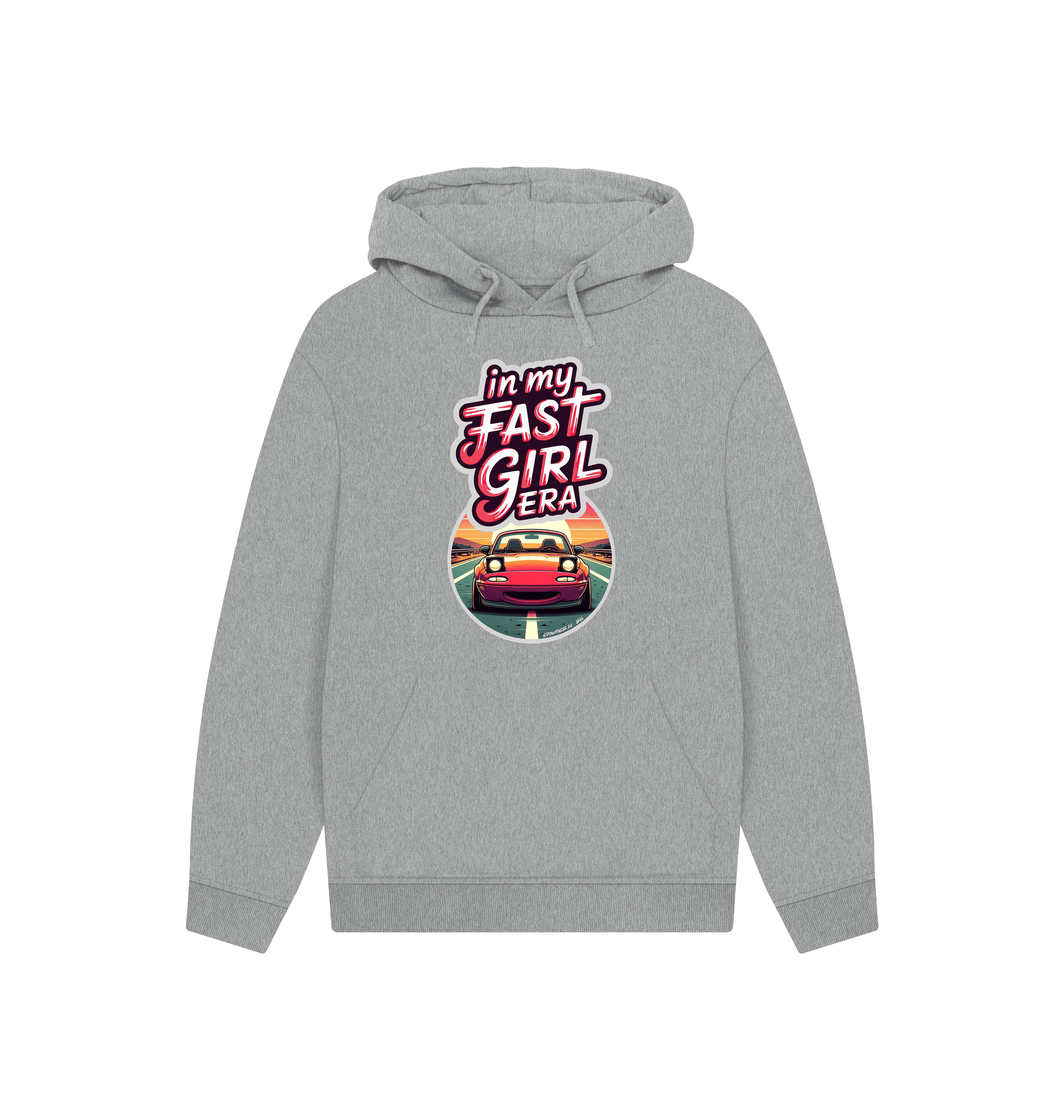 Athletic Grey Printed Hoody Front
