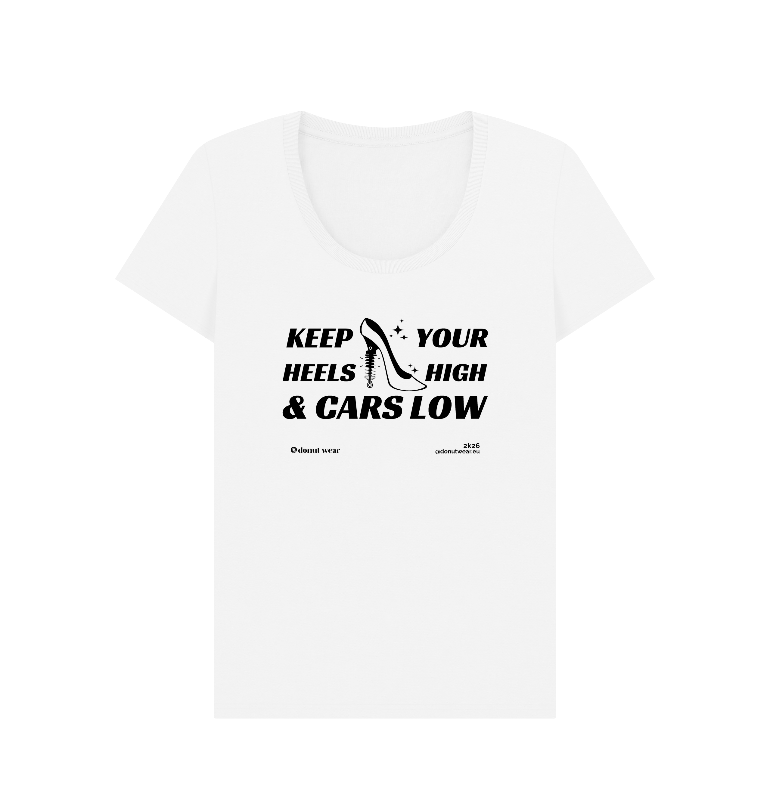 White Printed T-shirt Front