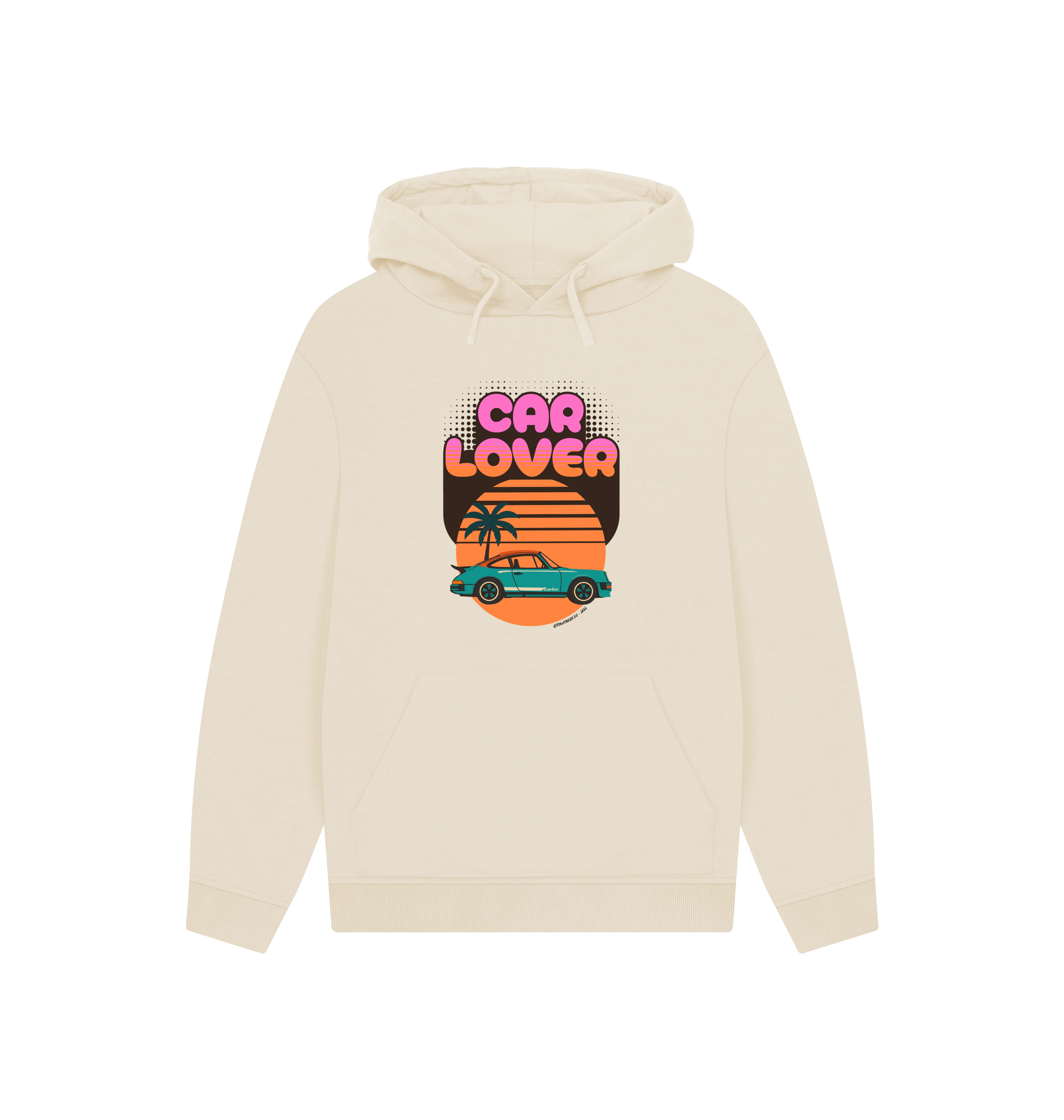 Oat Printed Hoody Front
