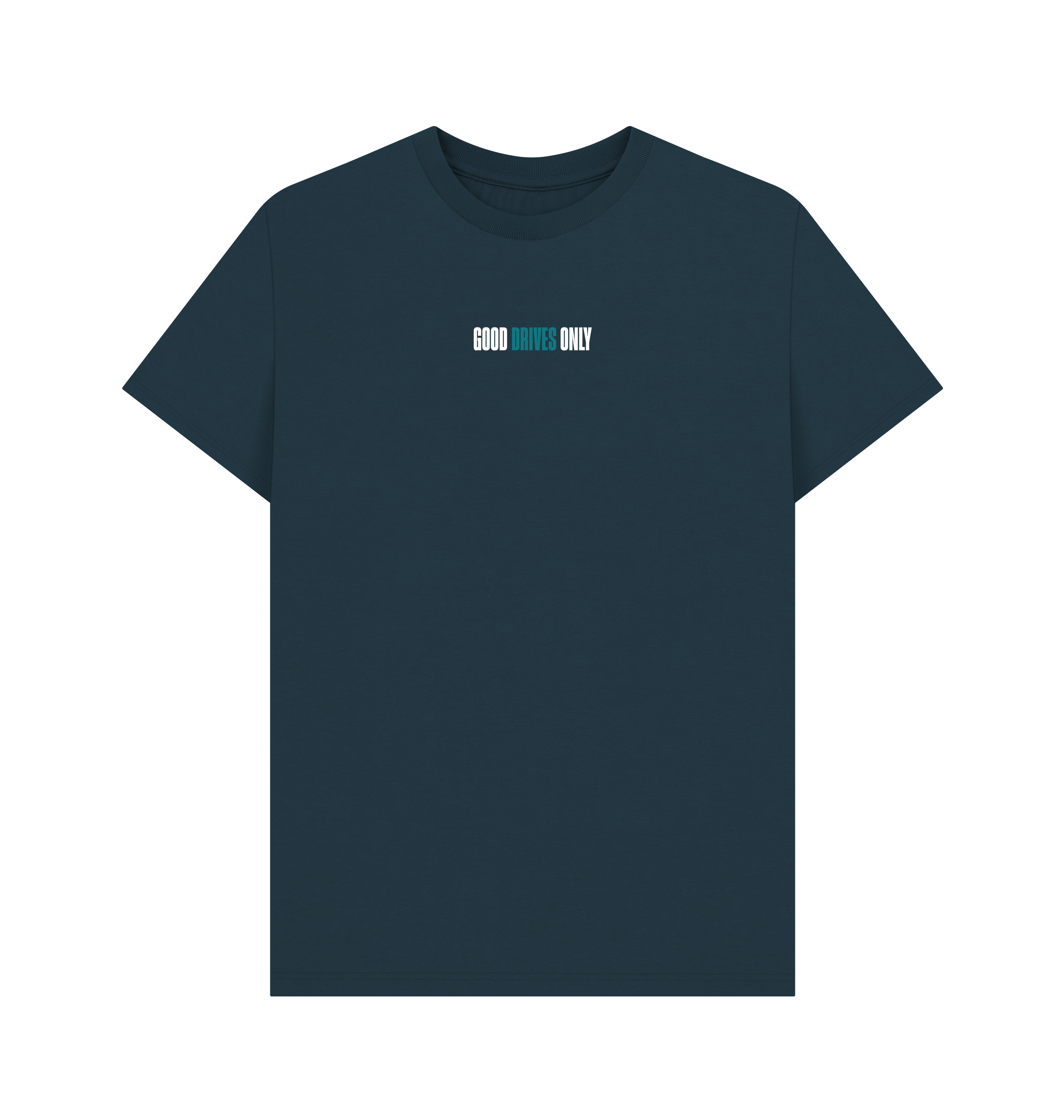 Denim Blue Printed T-shirt Front