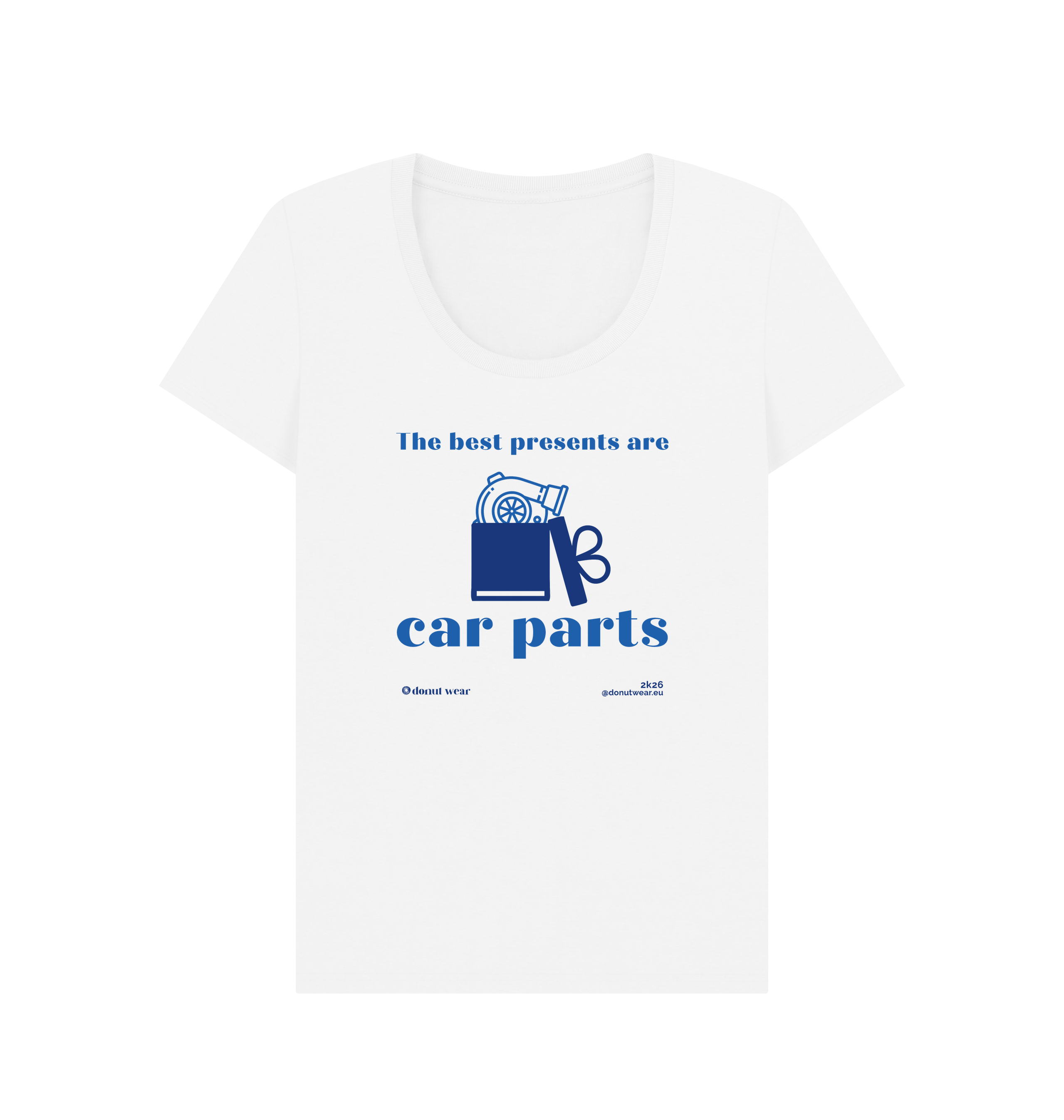 White Printed T-shirt Front