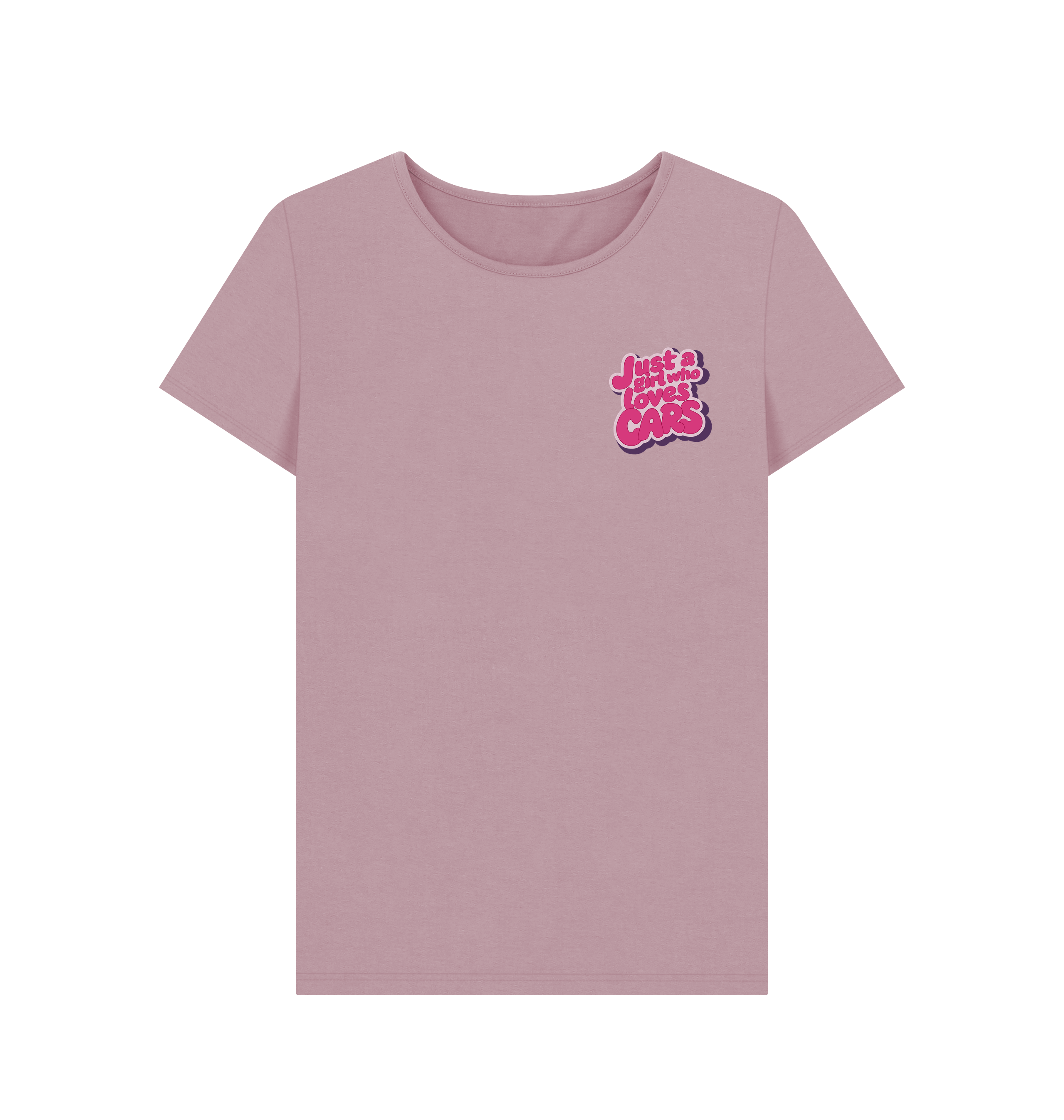 Mauve Printed T-shirt Front