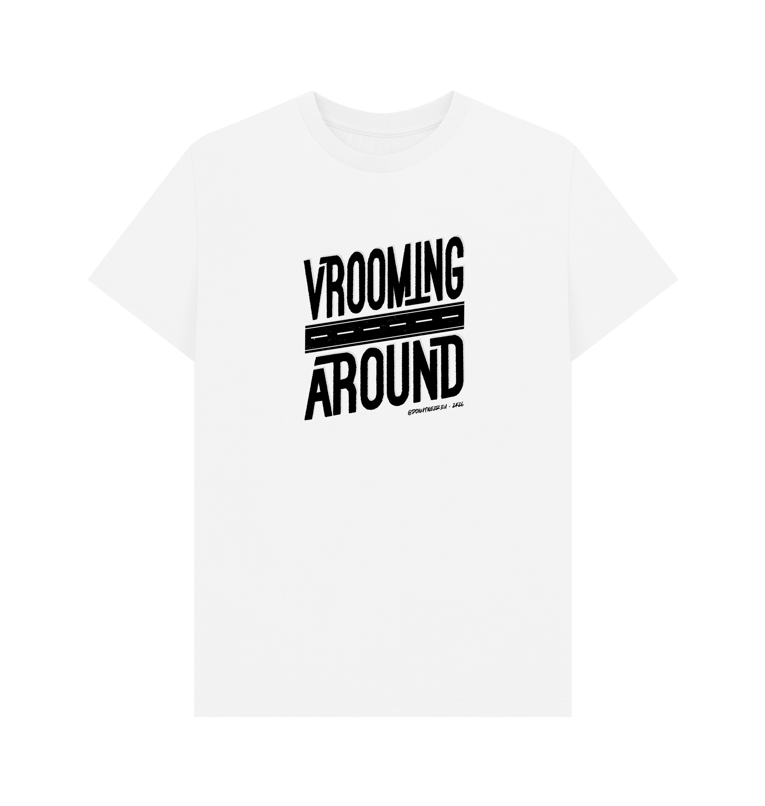 White Printed T-shirt Front