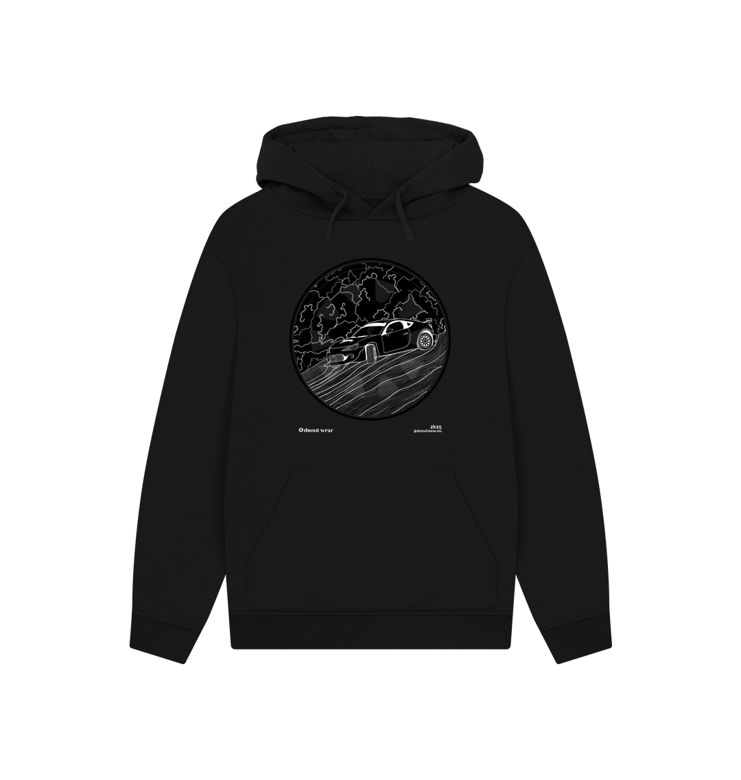 Black Printed Hoody