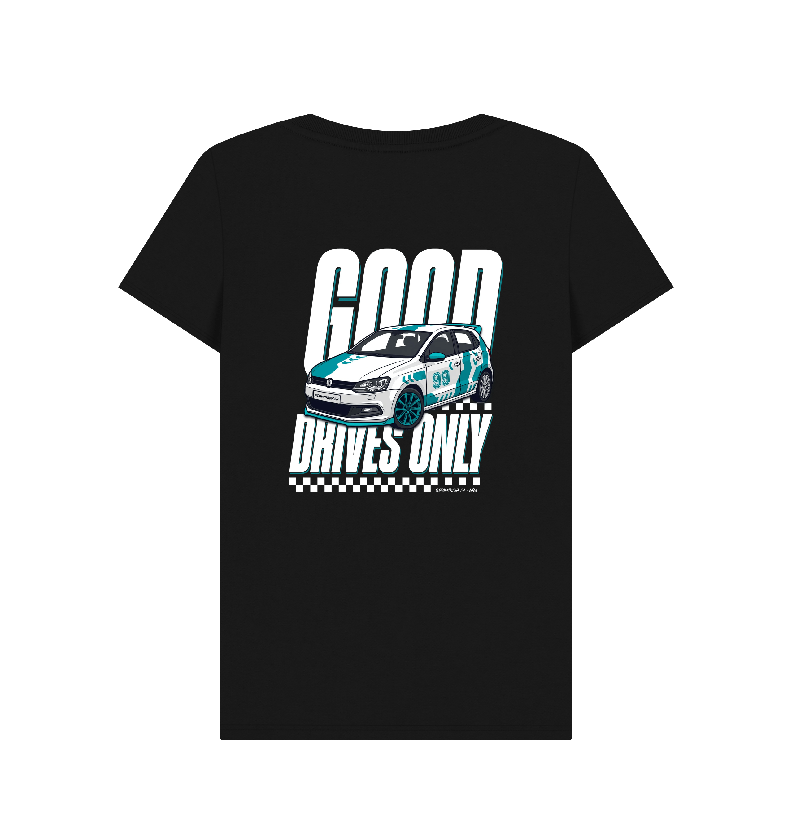 Black Printed T-shirt Back