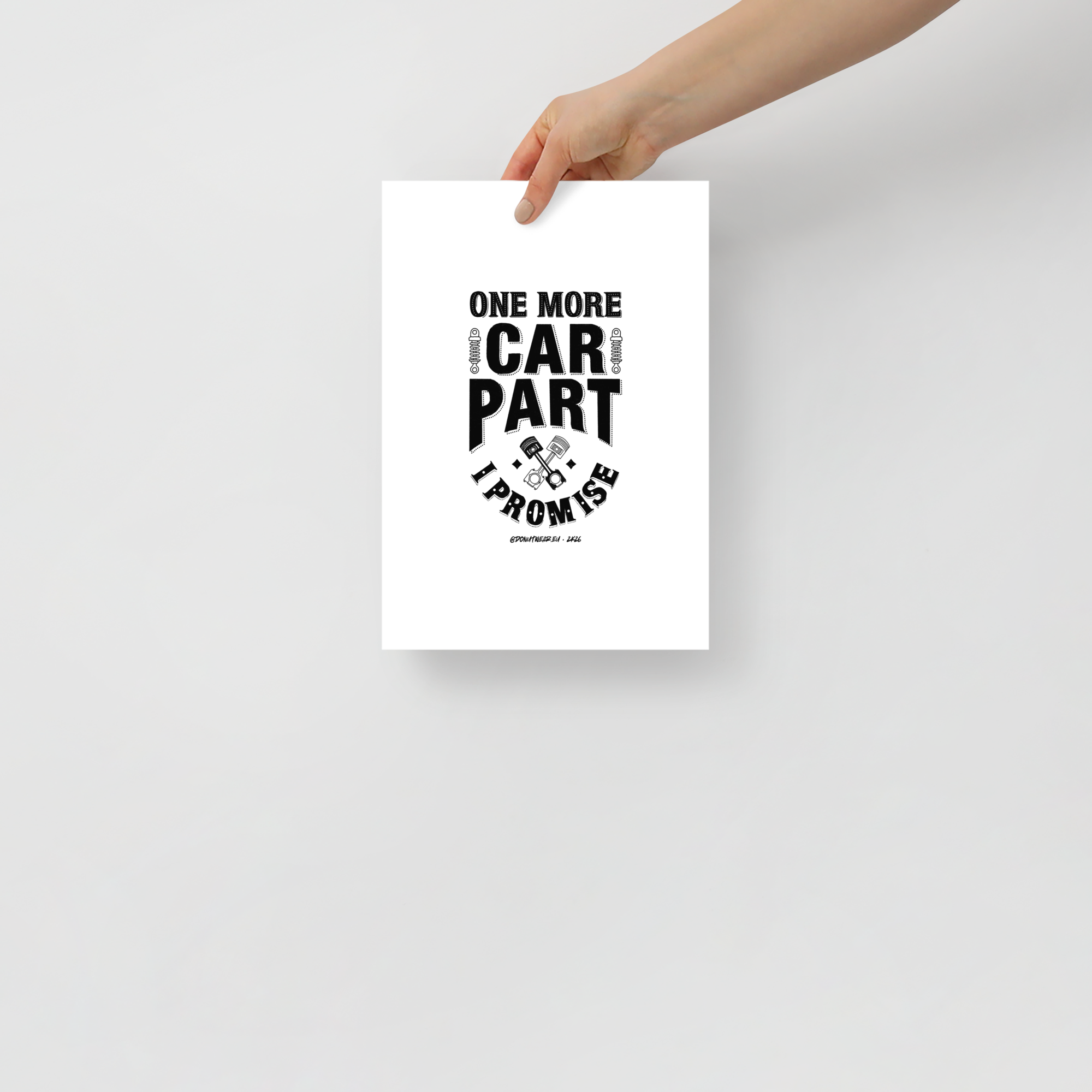 One more car part - Matte paper poster - 21 × 30 cm
