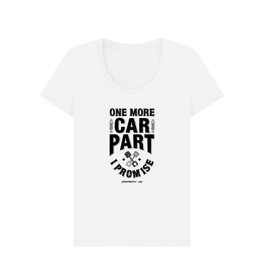 White Printed T-shirt Front