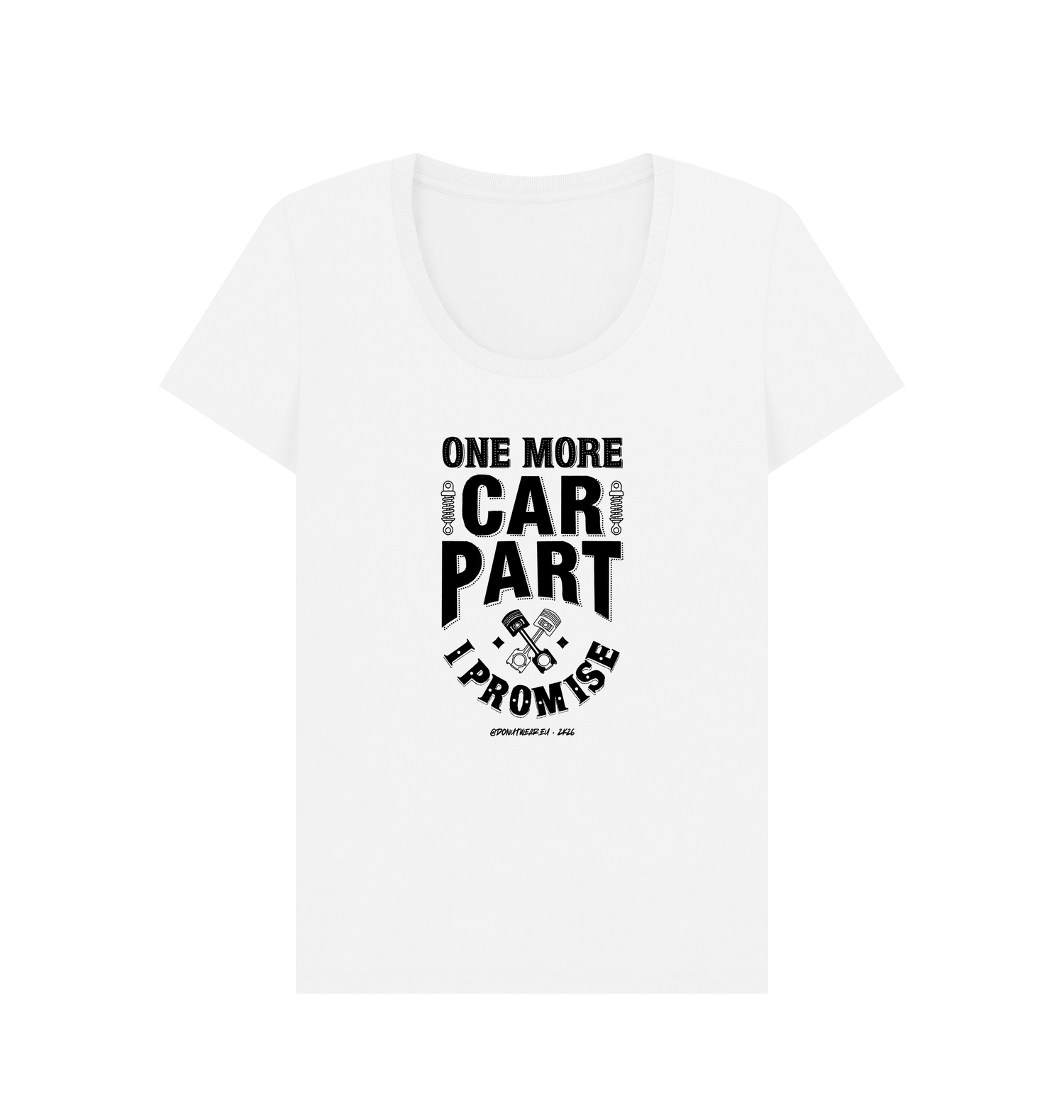 White Printed T-shirt Front