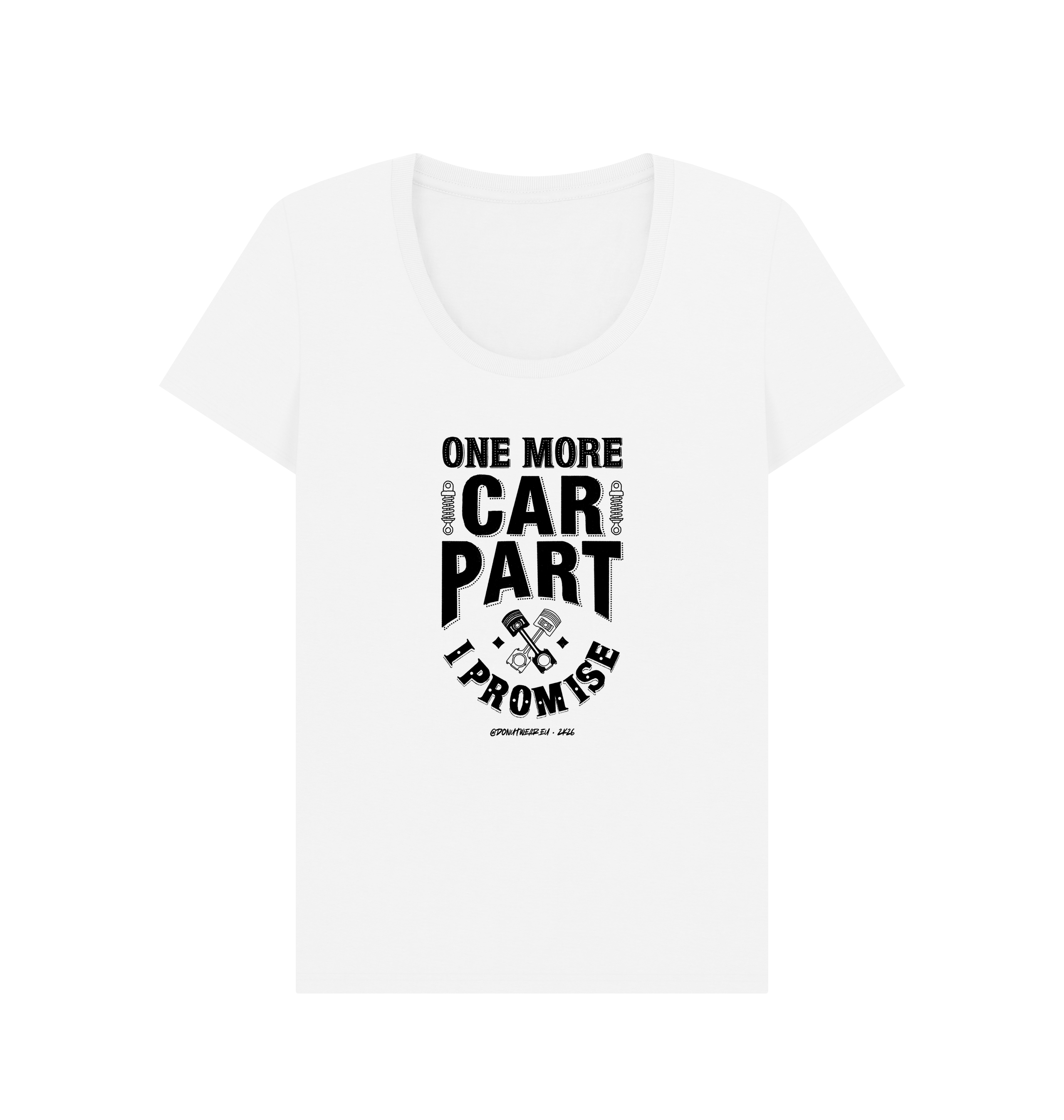 White Printed T-shirt Front