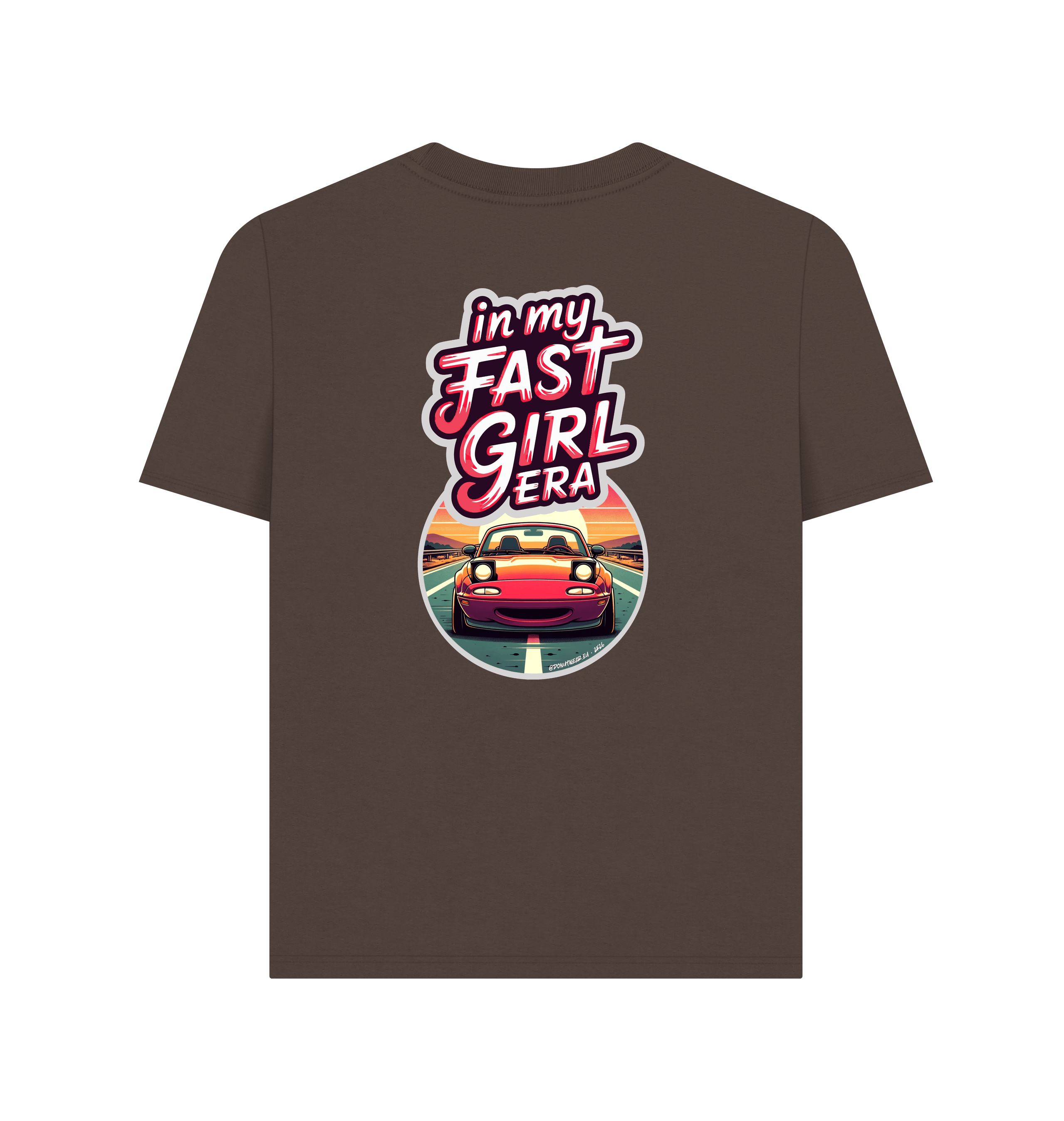 Chocolate Printed T-shirt Back