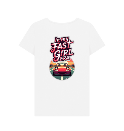 White Printed T-shirt Back