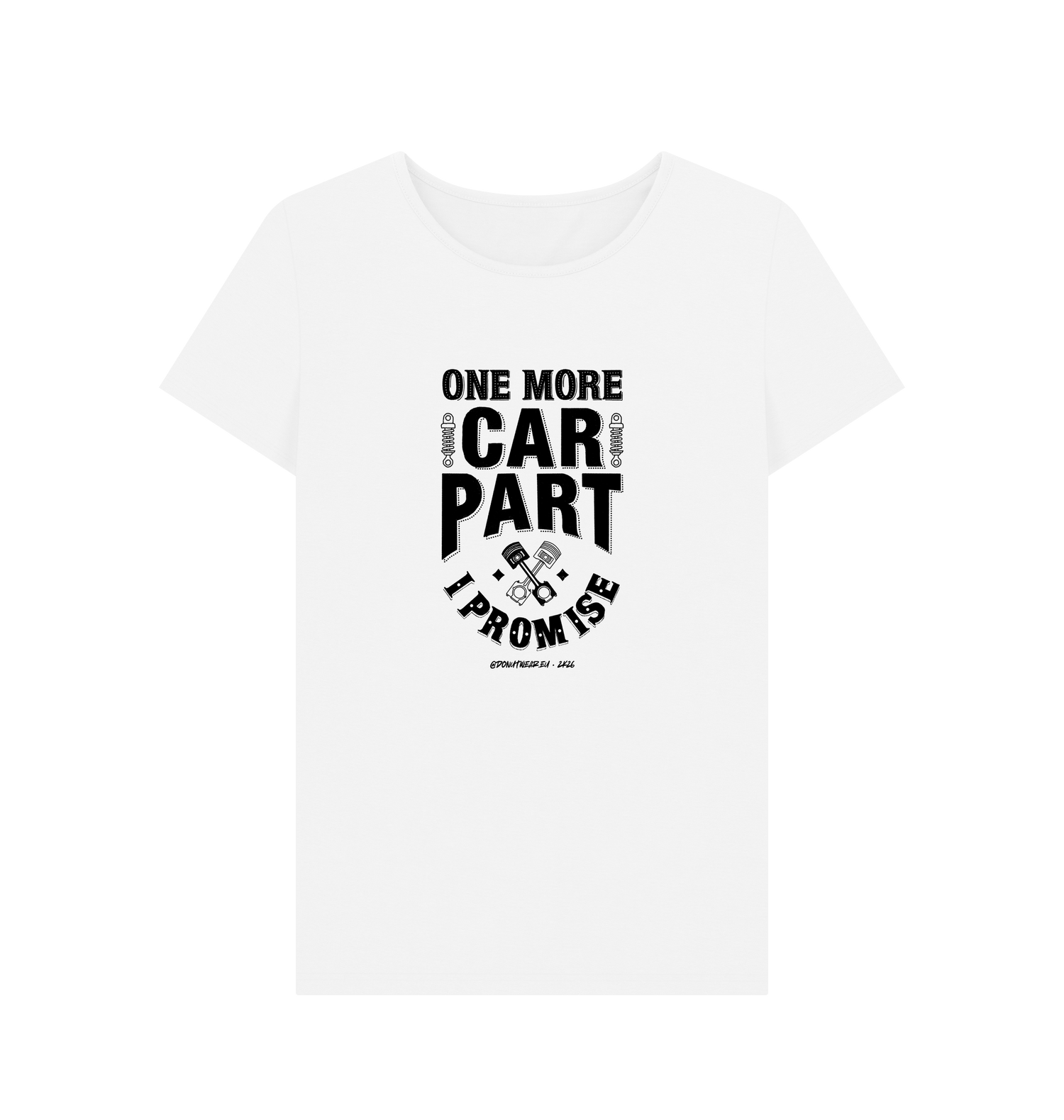White Printed T-shirt Front