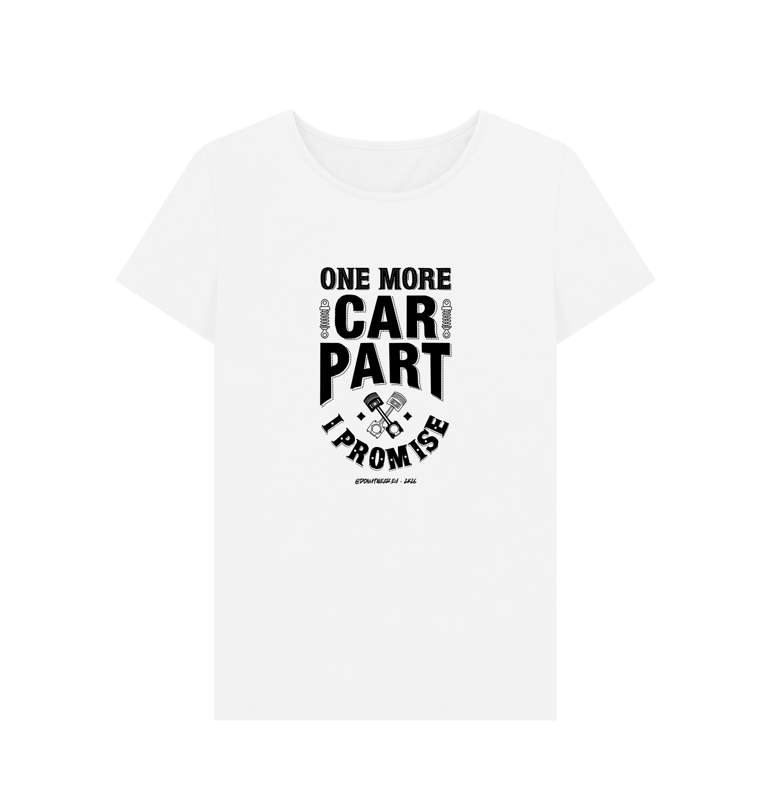 White Printed T-shirt Front