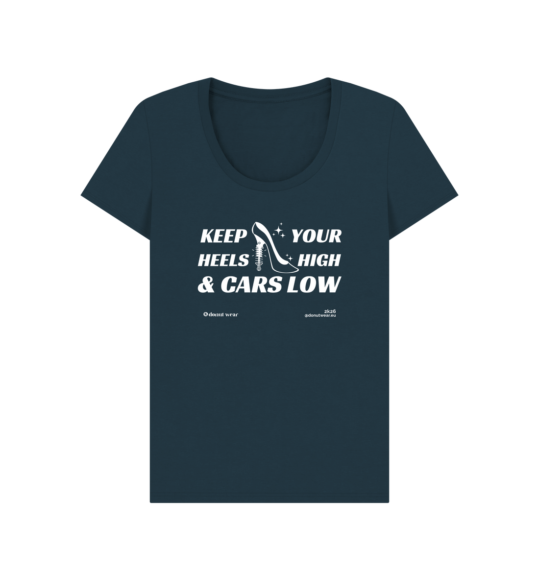 Denim Blue Printed T-shirt Front