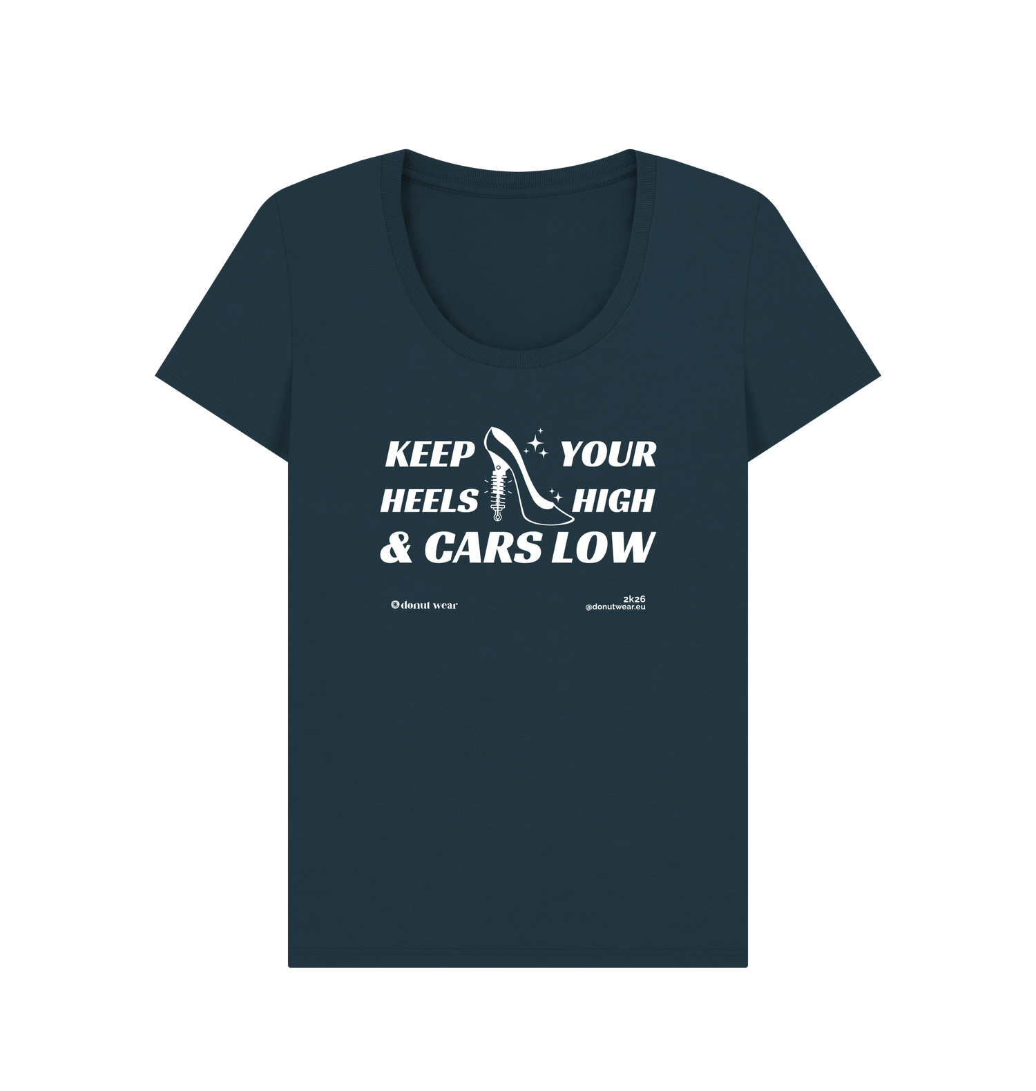 Denim Blue Printed T-shirt Front