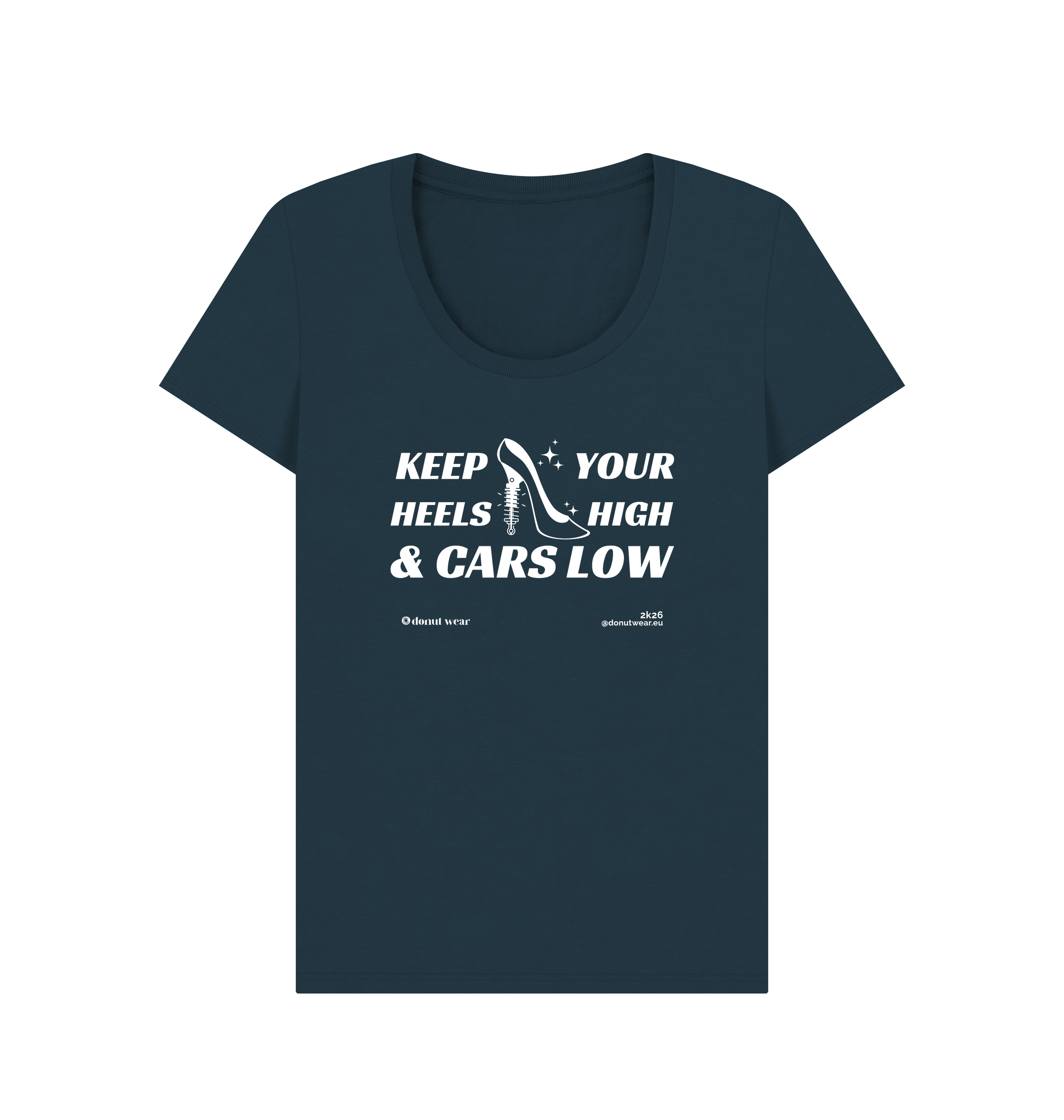 Denim Blue Printed T-shirt Front