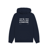 Navy Printed Hoody
