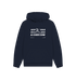 Navy Printed Hoody