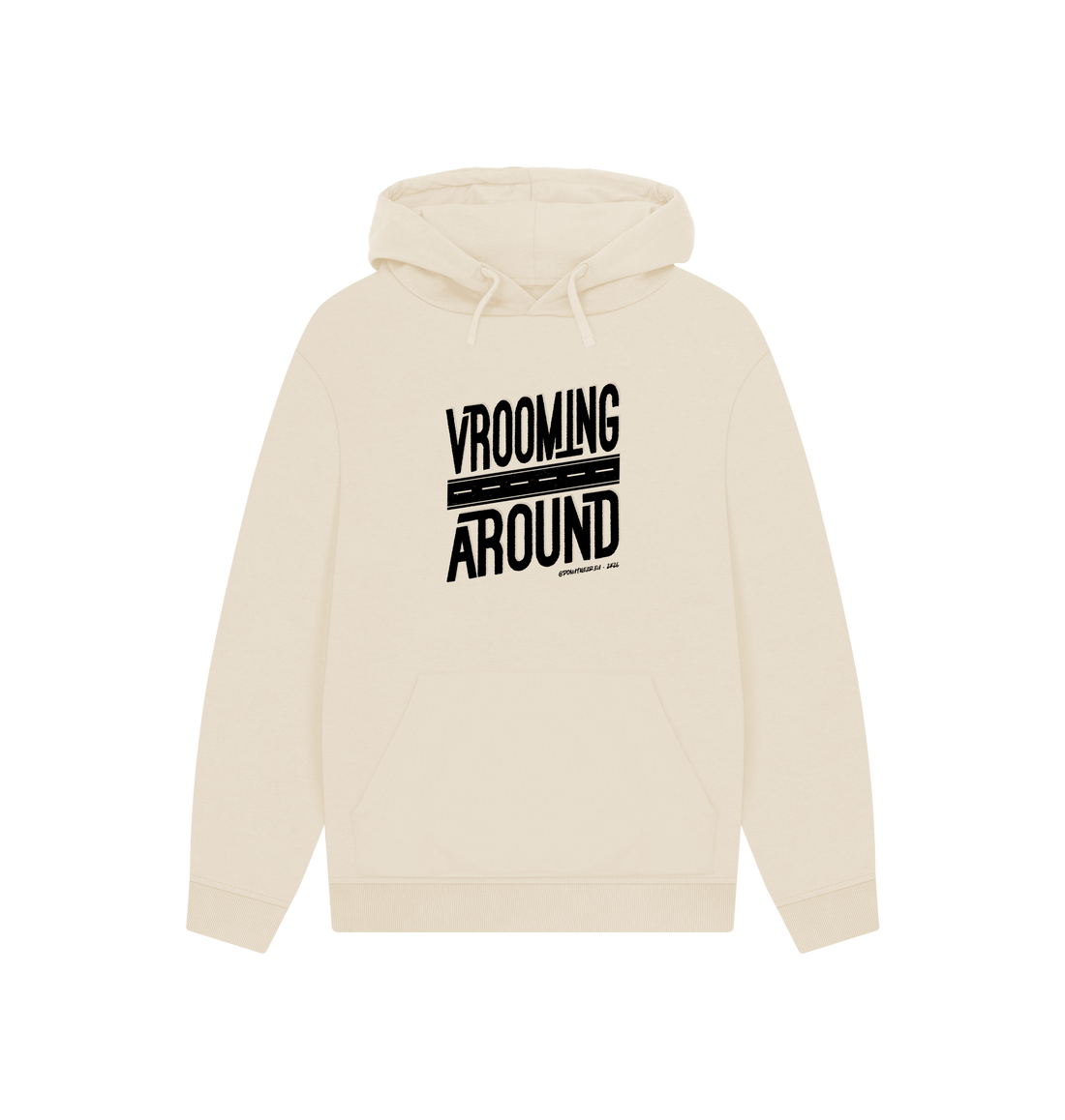 Oat Printed Hoody Front
