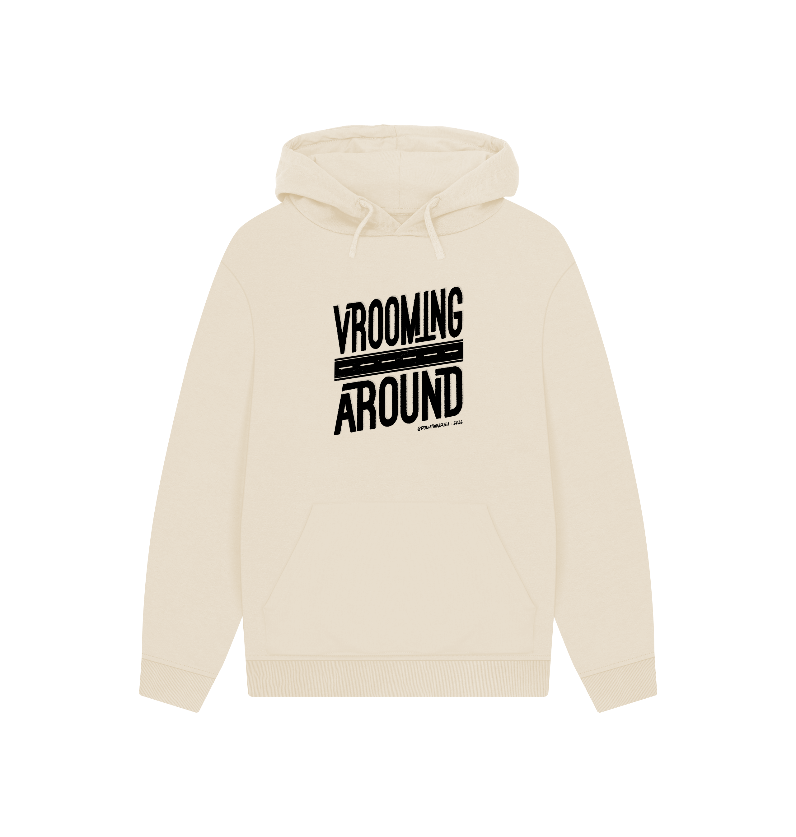 Oat Printed Hoody Front