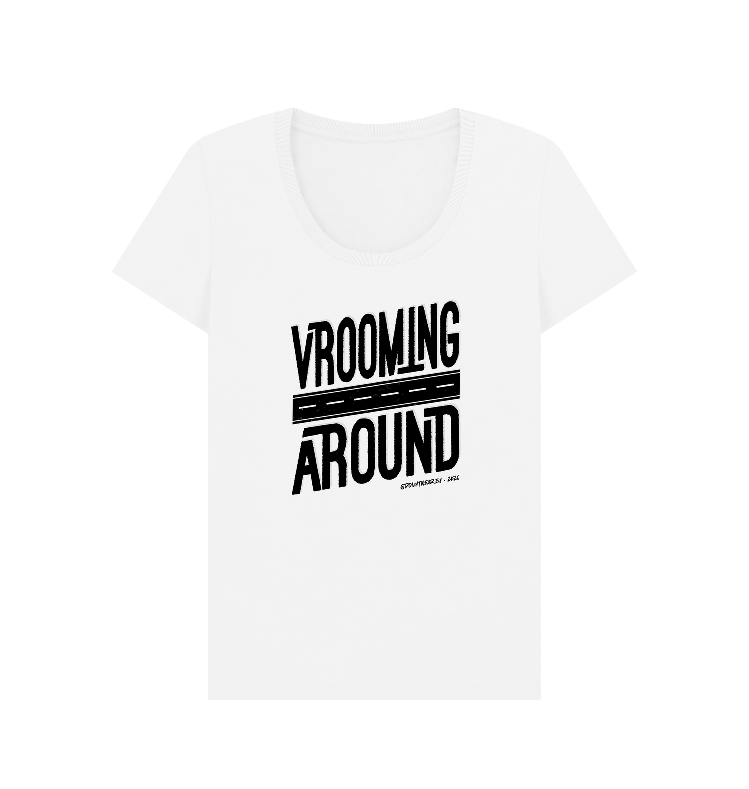White Printed T-shirt Front