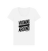 White Printed T-shirt Front