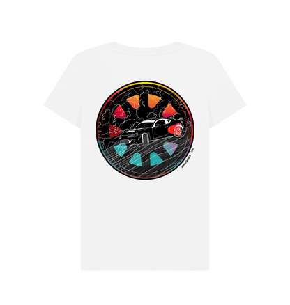 White Printed T-shirt Back