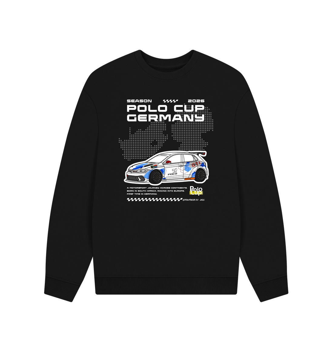 Black Printed Sweater Front