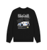Black Printed Sweater Front