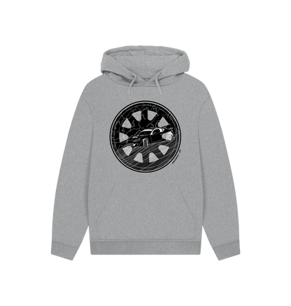 Athletic Grey Printed Hoody Front