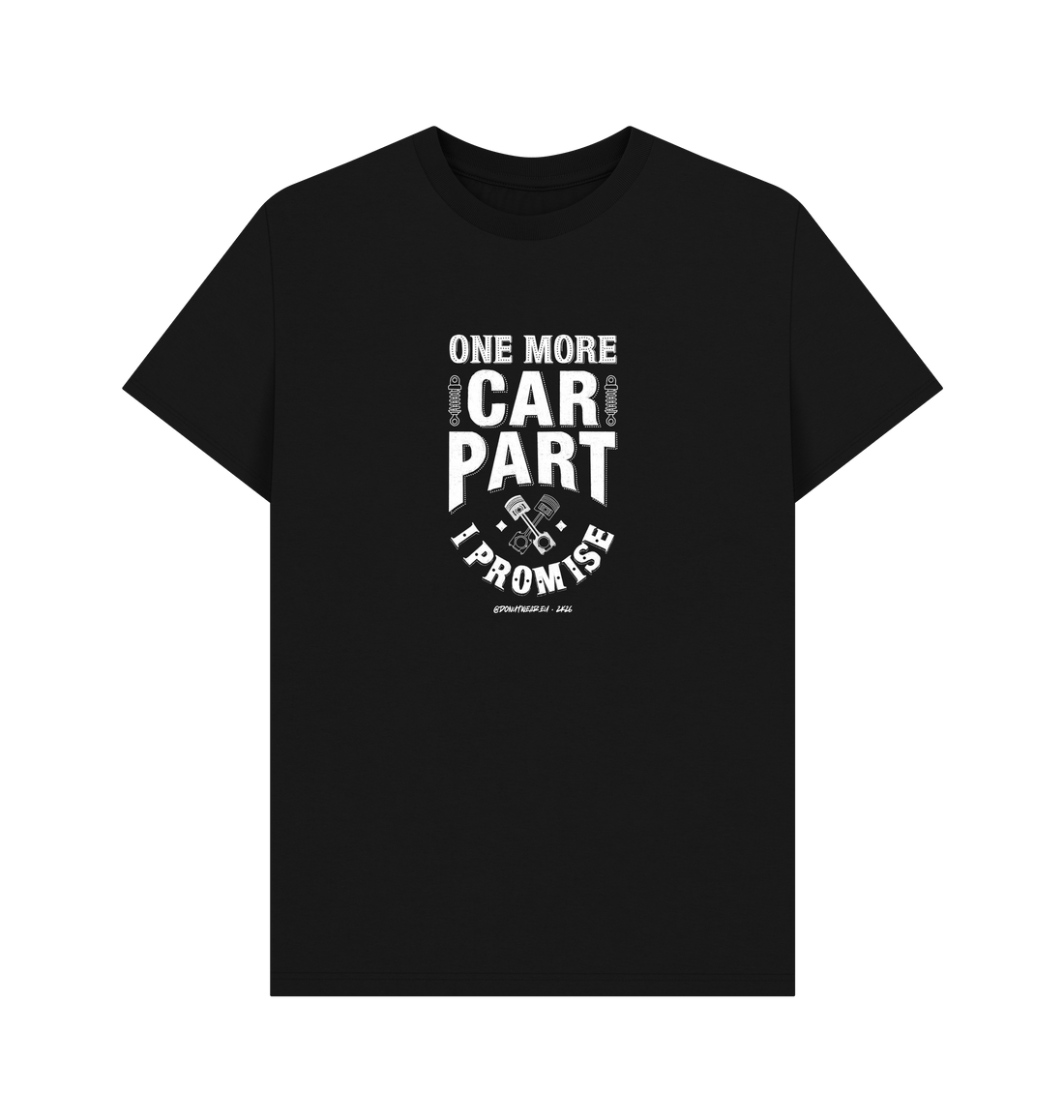 Black Printed T-shirt Front