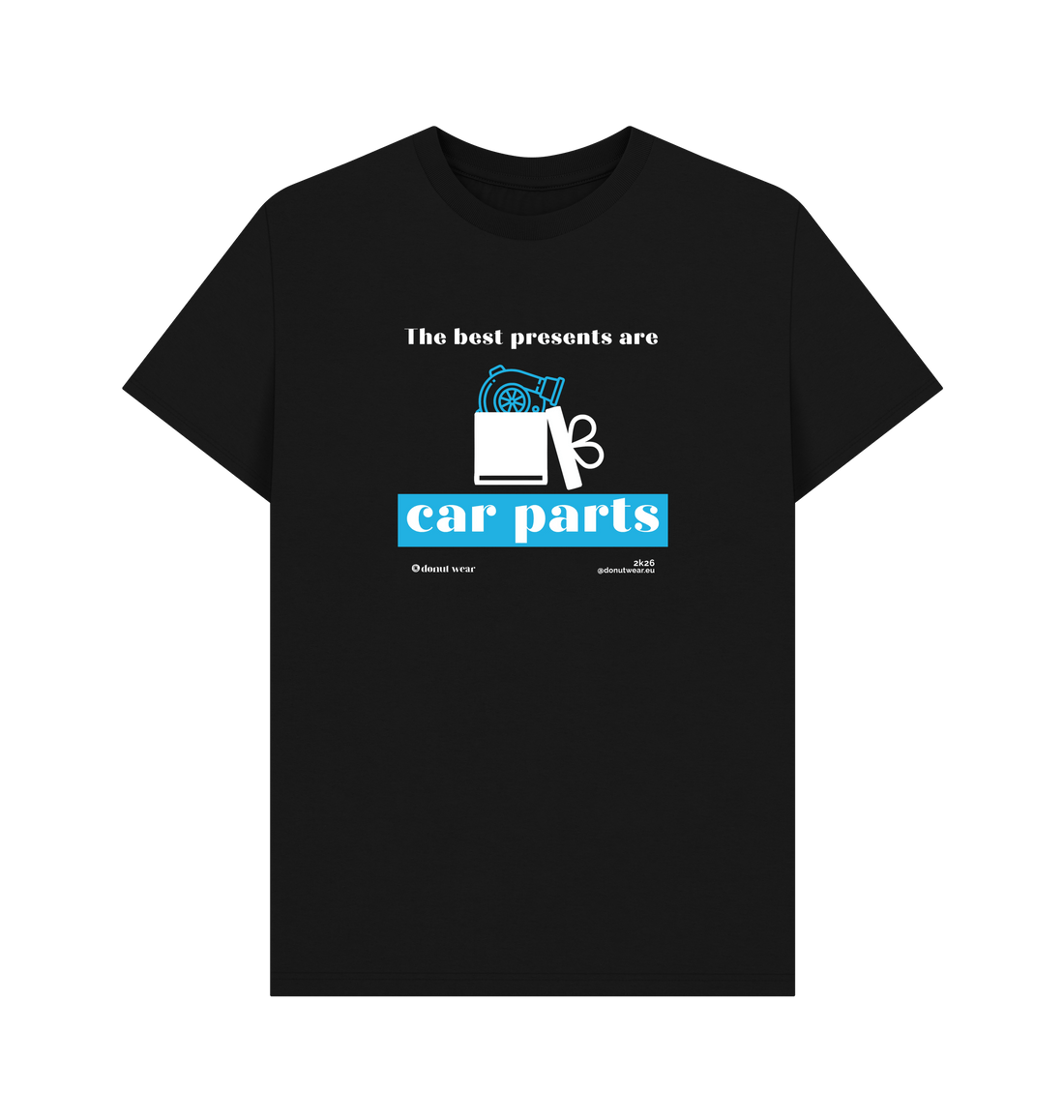 Black Printed T-shirt Front
