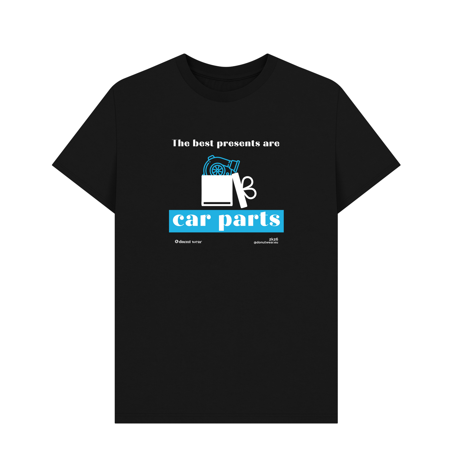 Black Printed T-shirt Front