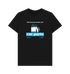 Black Printed T-shirt Front