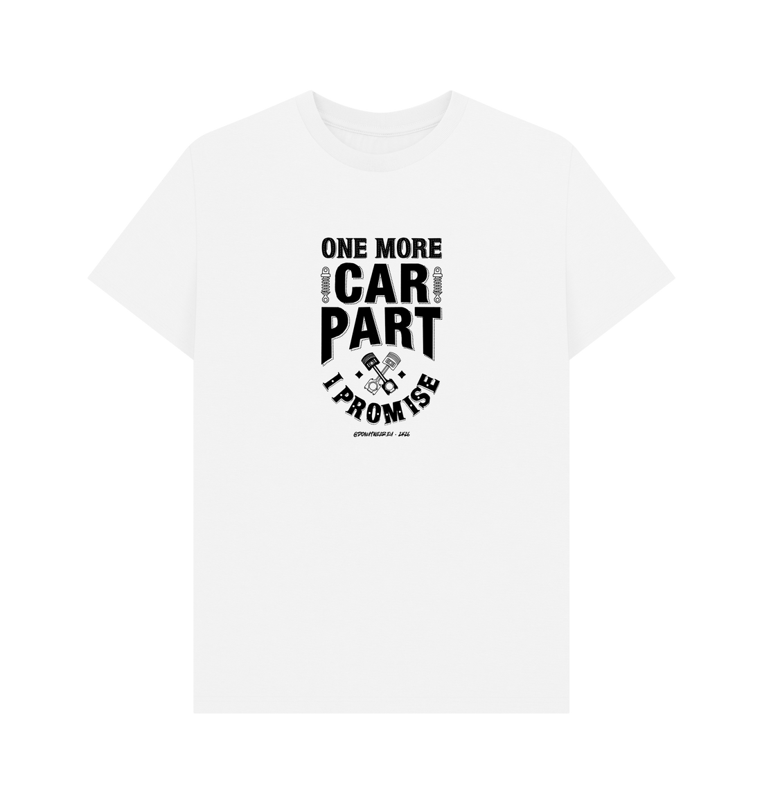 White Printed T-shirt Front