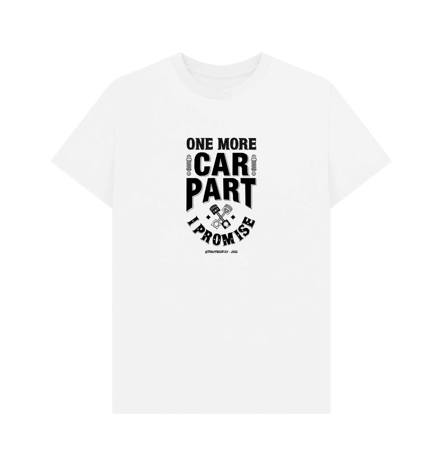 White Printed T-shirt Front