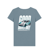 Stone Blue Printed T-shirt Back