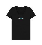 Black Printed T-shirt Front