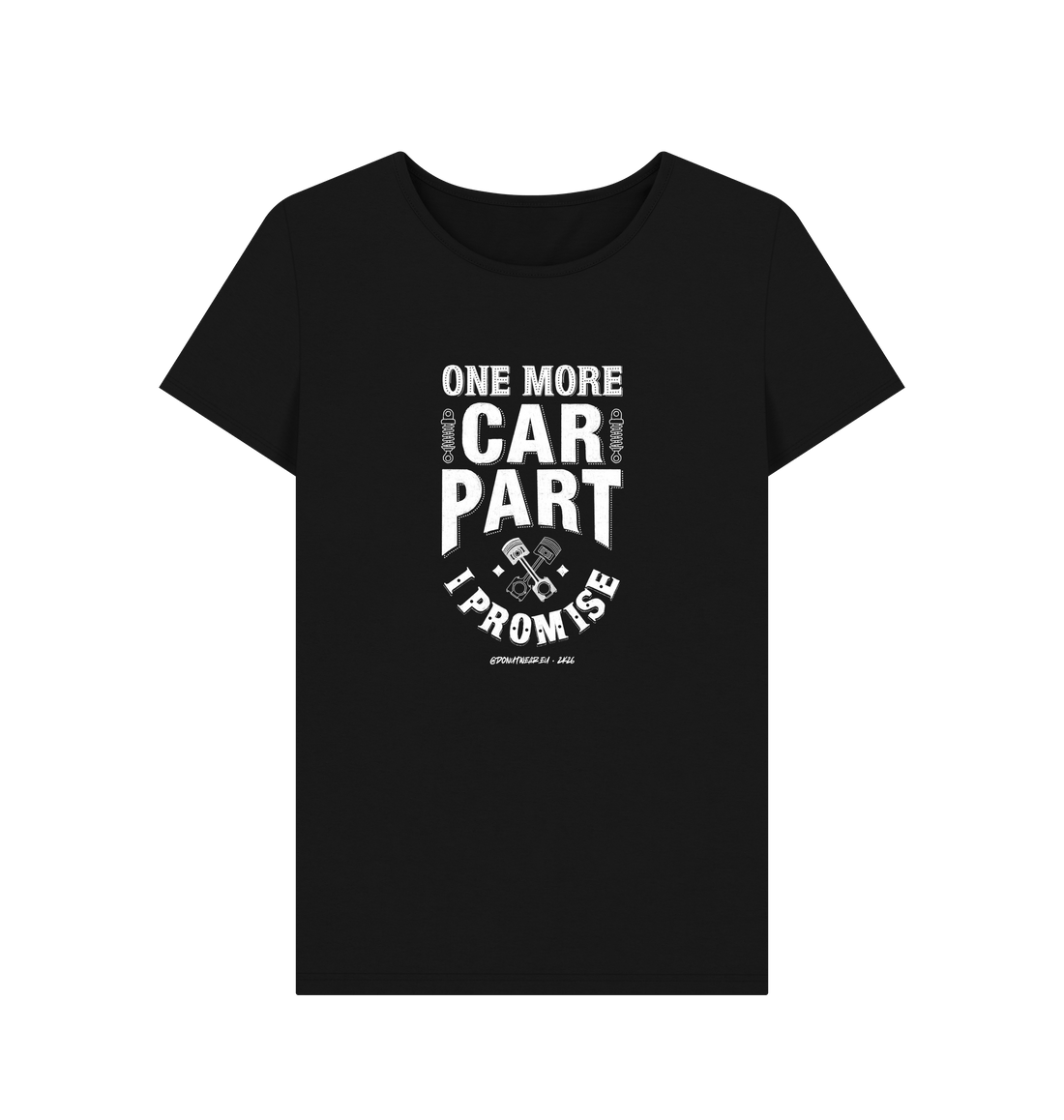 Black Printed T-shirt Front