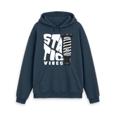 Navy Printed Hoody Front